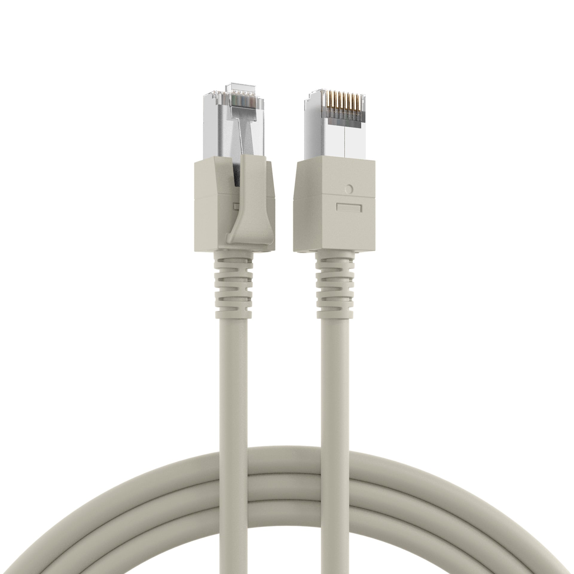 Cavo di Rete Patch Cat6A S/FTP con Led Tracciamento 5m Classe E - ICOC SF6A-050-VC