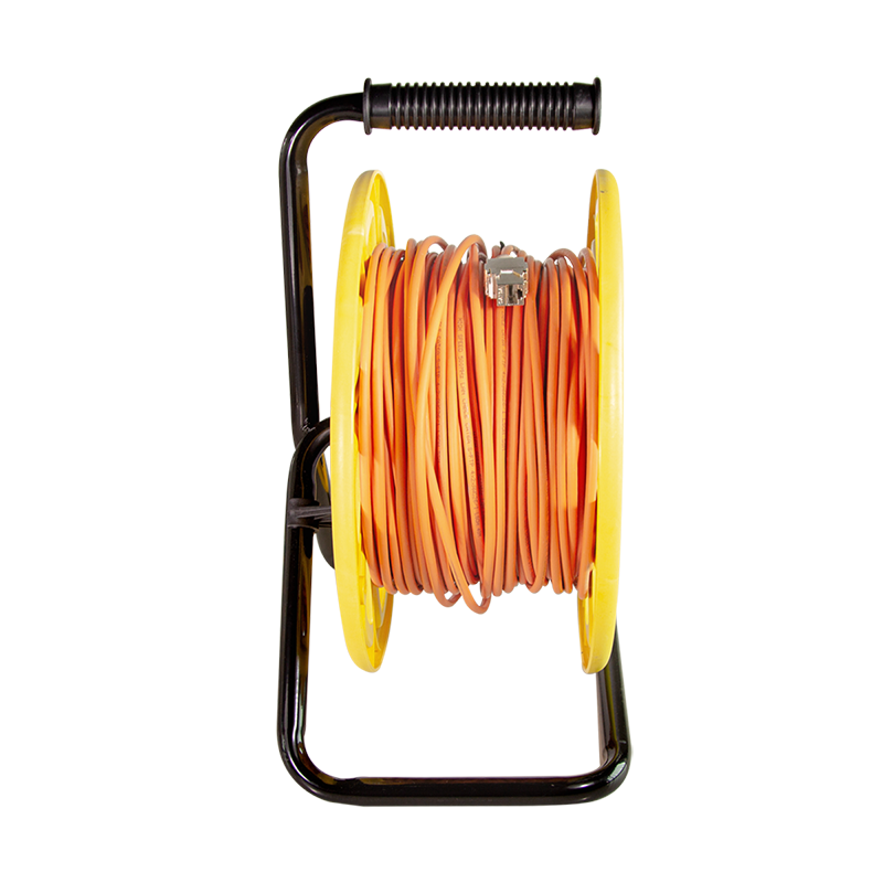 Cavo Patch Cat6A Plug RJ45 S/FTP LSZH con Avvolgicavo 60m Arancione - Logilink ICOC SF6A-600RL