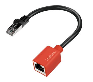 Adattatore RJ45 Cat6A Break Away Protezione Antistrappo 20cm - Logilink ICOC SF6A-BREAK25N