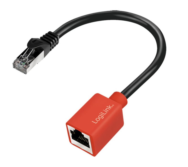 Adapter RJ 45 Cat 6 A Break Away 20 tear-resistant protection cm - Logilink ICOC SF 6 A-BREAK 25 N