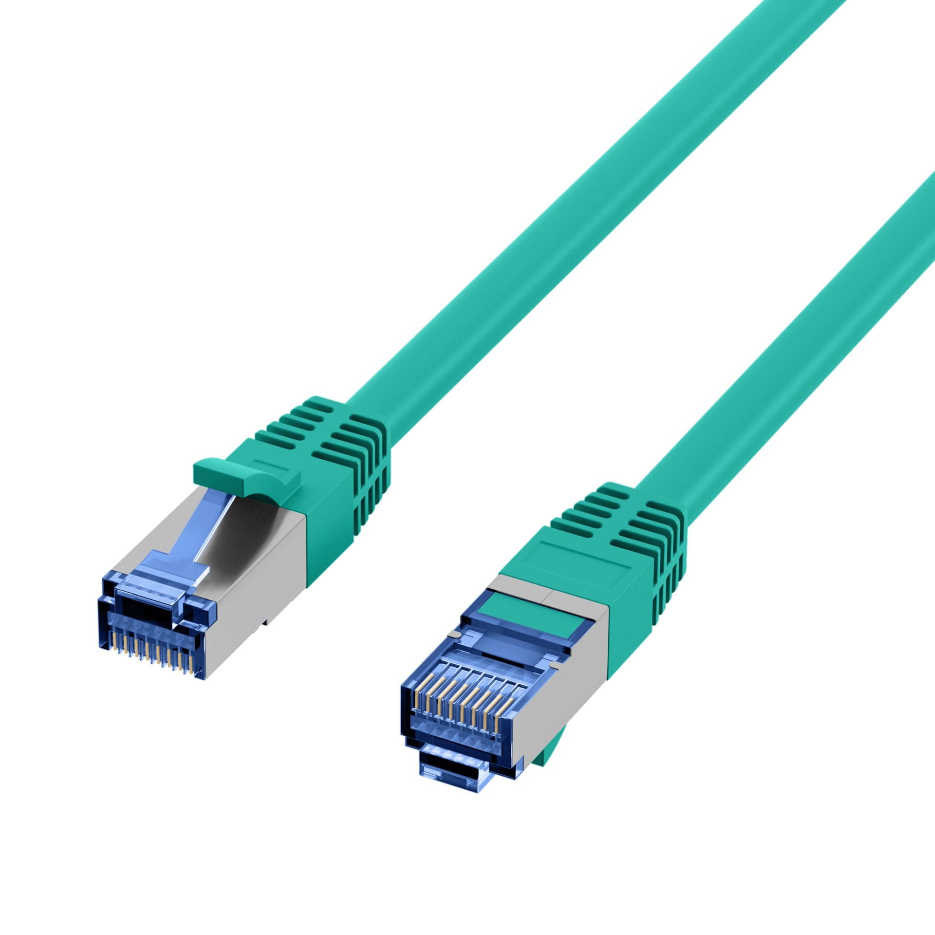 Patch Network Cable Cat 6 A S/FTP TPE Superflex Green 0,15 m - OEM ICOC SF 6 A-TPE- 001 GR
