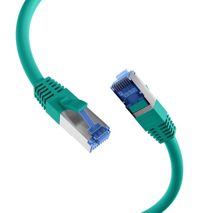 Cavo di Rete Patch Cat6A S/FTP TPE Superflex Verde 0,5m - OEM ICOC SF6A-TPE-005GR