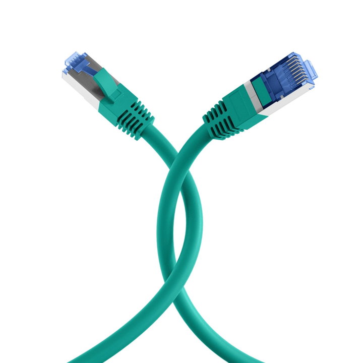 Cavo di Rete Patch Cat6A S/FTP TPE Superflex Verde 0,5m - OEM ICOC SF6A-TPE-005GR
