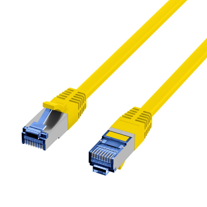 Cavo di Rete Patch Cat6A S/FTP TPE Superflex Giallo 1m - OEM ICOC SF6A-TPE-010YE