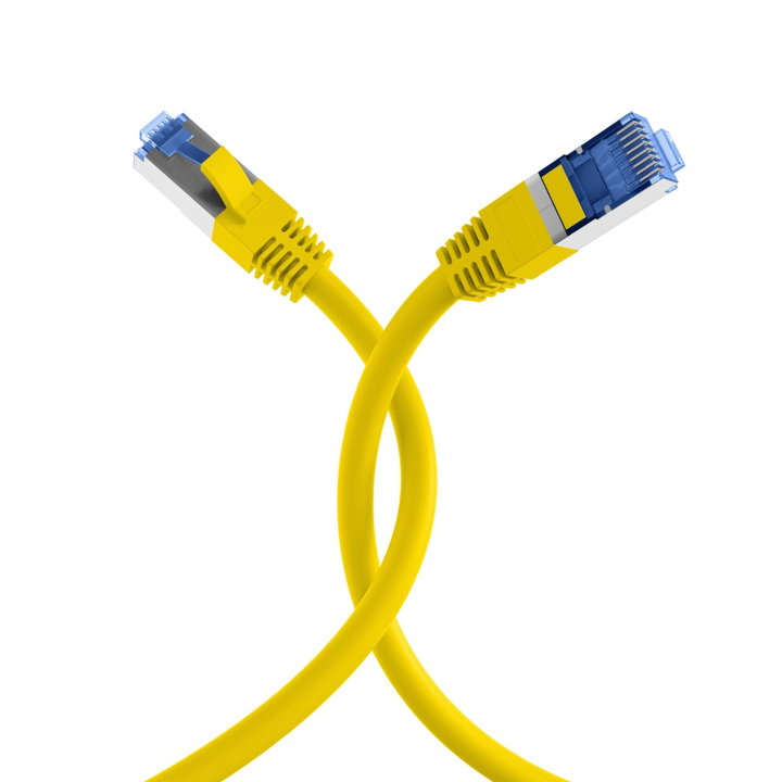 Cavo di Rete Patch Cat6A S/FTP TPE Superflex Giallo 1m - OEM ICOC SF6A-TPE-010YE