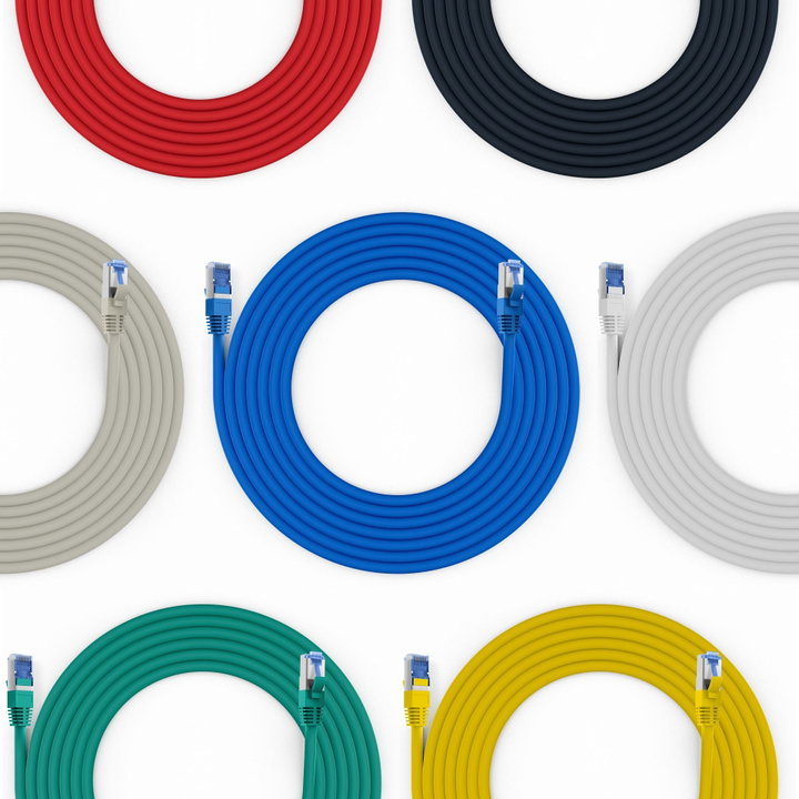 Cavo di Rete Patch Cat6A S/FTP TPE Superflex Giallo 1m - OEM ICOC SF6A-TPE-010YE