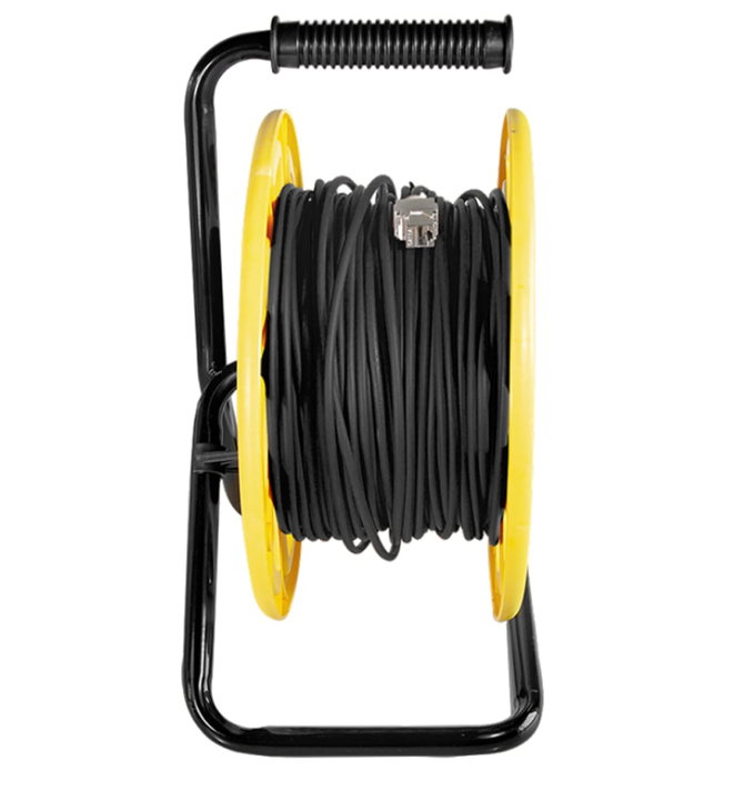 Cavo Patch Cat7 S/FTP TPE con Avvolgicavo 60m Nero - Logilink ICOC SF7-600RL