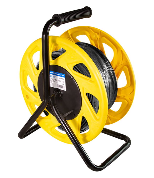 Cavo Patch Cat7 S/FTP TPE con Avvolgicavo 60m Nero - Logilink ICOC SF7-600RL