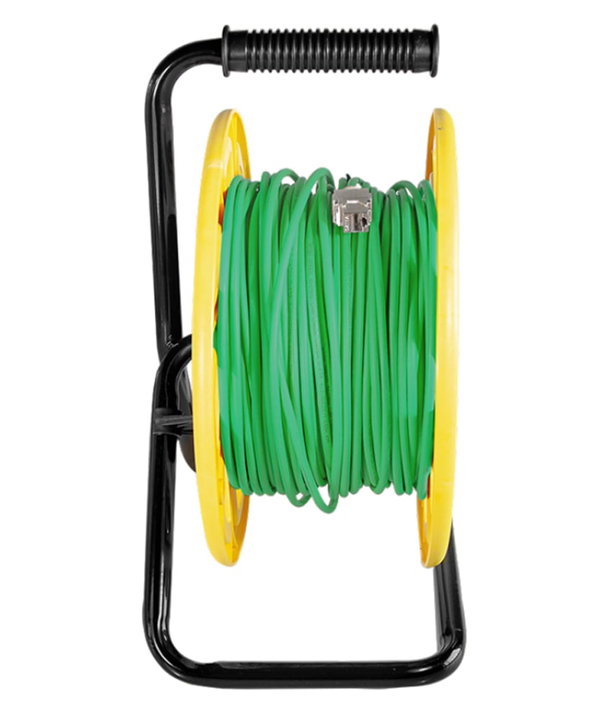 Cavo Patch Cat7 S/FTP PUR con Avvolgicavo 60m Verde - Logilink ICOC SF7-600RLP
