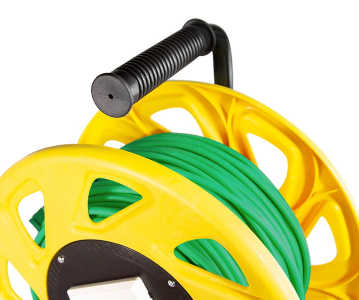 Cavo Patch Cat7 S/FTP PUR con Avvolgicavo 60m Verde - Logilink ICOC SF7-600RLP