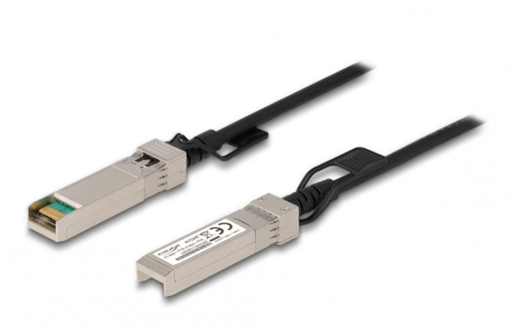 Cavo in Rame Twinax Passivo con Connettori SFP+ 10Gb 1m Nero - Delock ICOC SFP-010P2