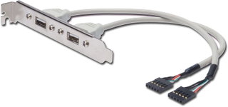 Slot cable USB 2.0 2 x 5 pin - Manhattan ICOC SLOT-USB