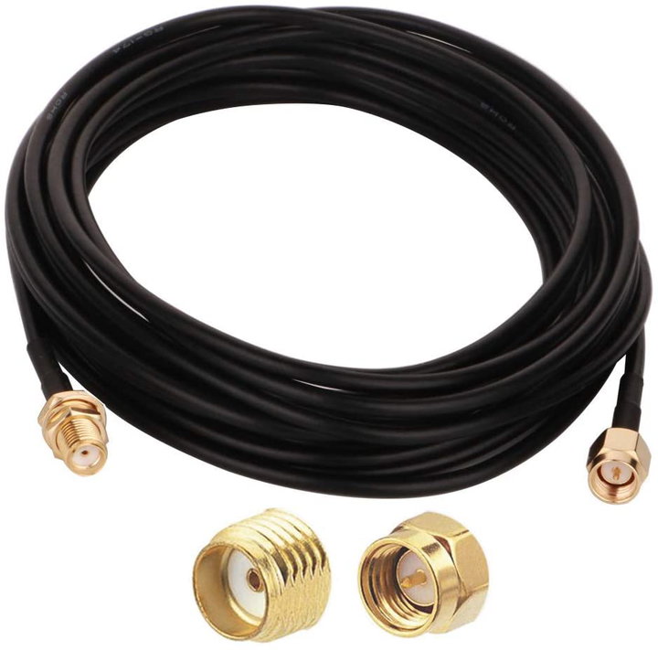 Cavo Antenna SMA M/F a Basse Perdite 7,5m Nero - Delock ICOC SMA-MF075D