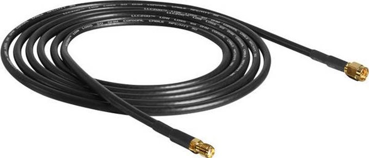 Cavo Antenna SMA M/F a Basse Perdite 10m Nero - Delock ICOC SMA-MF100D
