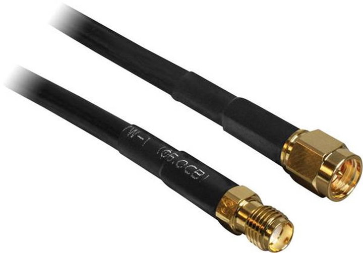 Cavo Antenna SMA M/F a Basse Perdite 10m Nero - Delock ICOC SMA-MF100D