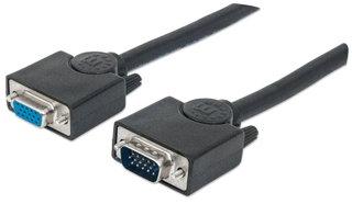 SVGA M/F extension cable 15 m shielded - Manhattan ICOC SVGA-A- 15