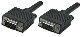 SVGA HD extension cable 15 M/F 3 m shielded - Manhattan IOC SVGA-A- 3