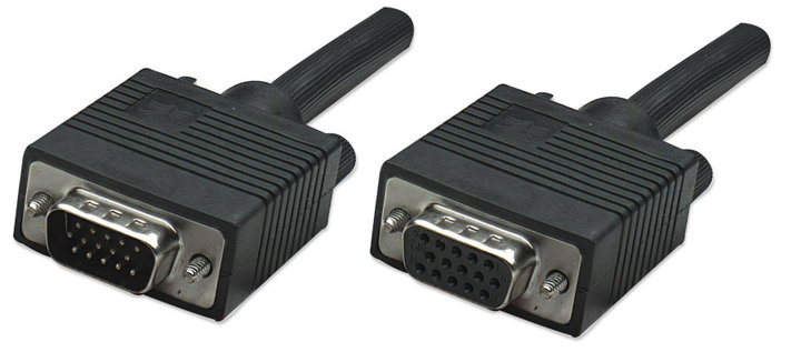 SVGA HD extension cable 15 M/F 3 m shielded - Manhattan IOC SVGA-A- 3