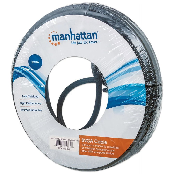 Cavo prolunga SVGA M/F 30m schermato - Manhattan ICOC SVGA-A-30