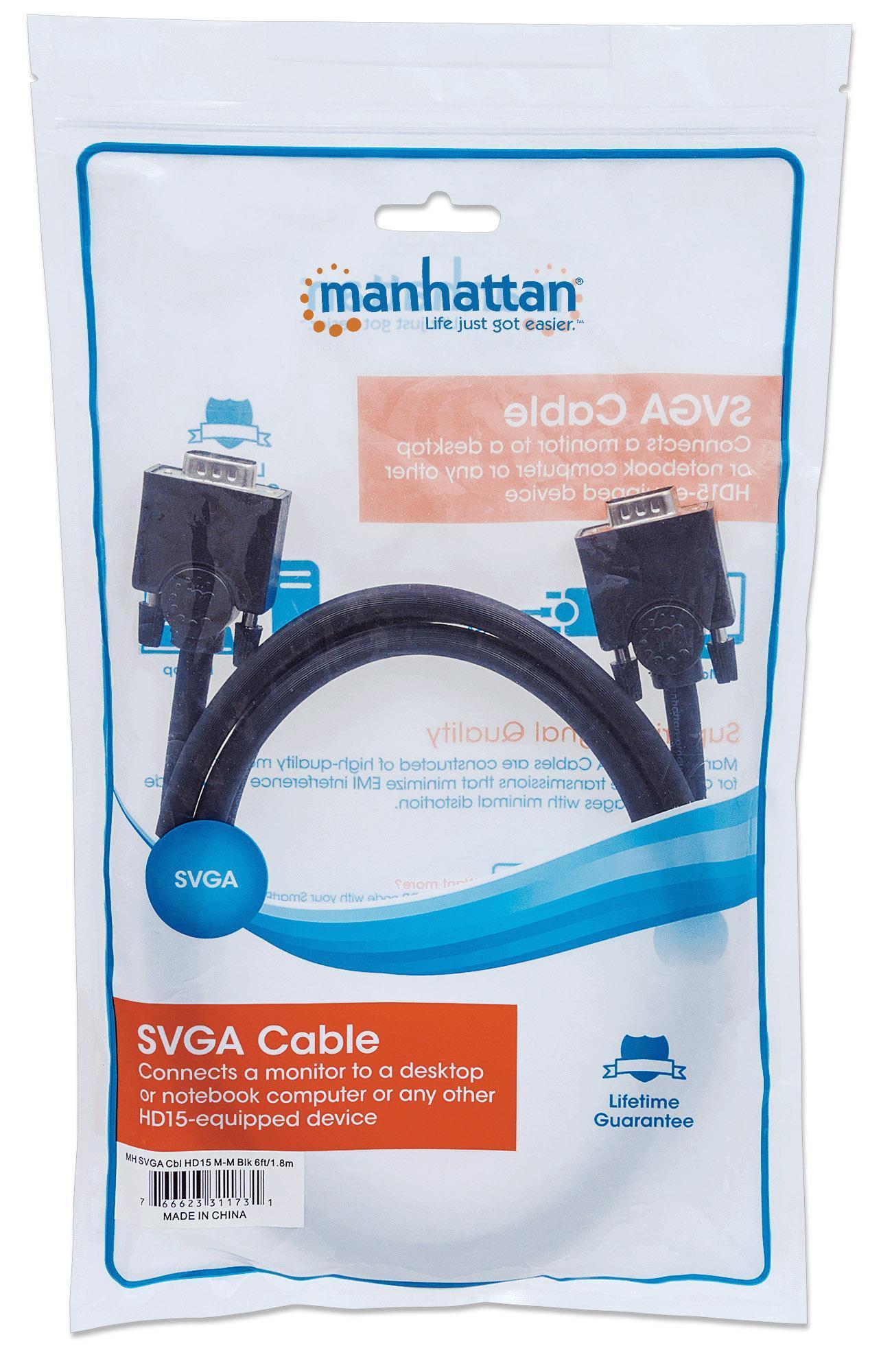 SVGA HD 15 M/M 1,8 m - Manhattan IOC SVGA-B- 2