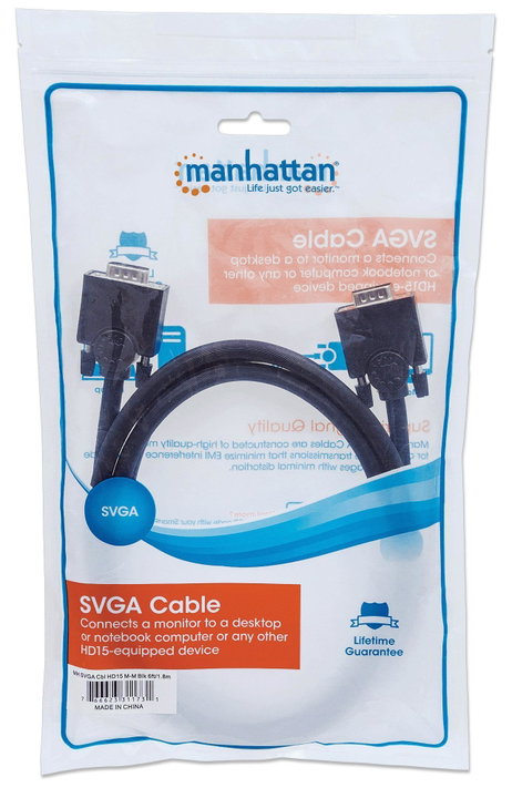 Cavo Monitor SVGA HD15 M/M 1,8m - Manhattan ICOC SVGA-B-2