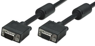 SVGA M/F extension cable with 1,8 ferrite m - Manhattan IOC SVGA-C- 2
