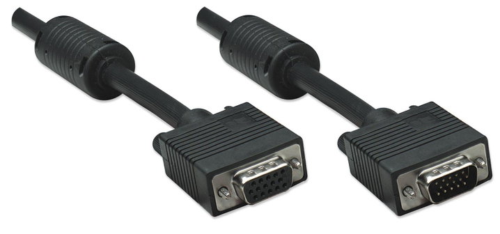 SVGA M/F extension cable with 1,8 ferrite m - Manhattan IOC SVGA-C- 2