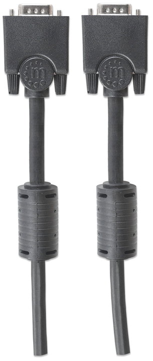 Cavo Monitor SVGA M/M con ferrite 10m - Manhattan ICOC SVGA-D-10