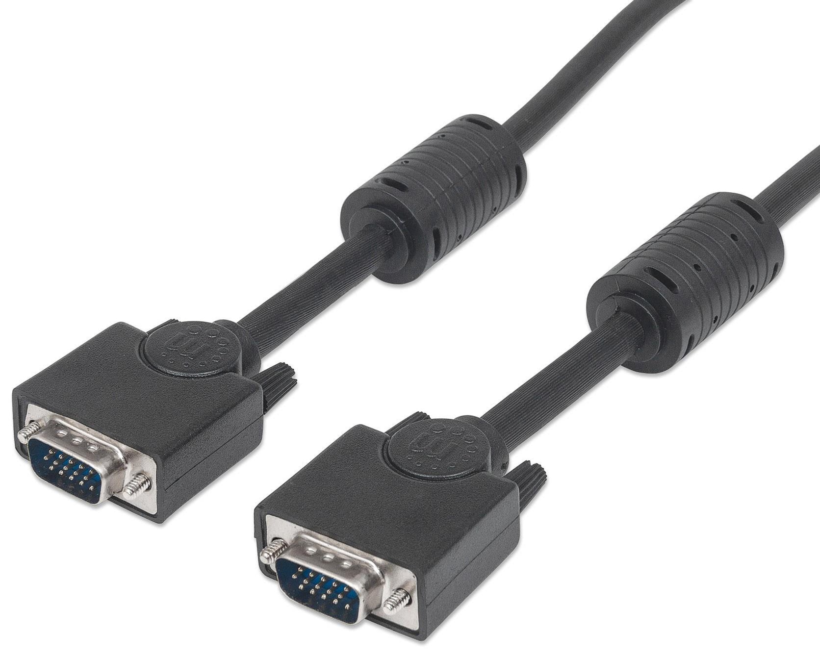 Cavo Monitor Svga M/M con ferrite da 30m - Manhattan ICOC SVGA-D-30