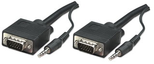 Cavo SVGA con Audio 4,5m - Manhattan ICOC SVGA-G-045
