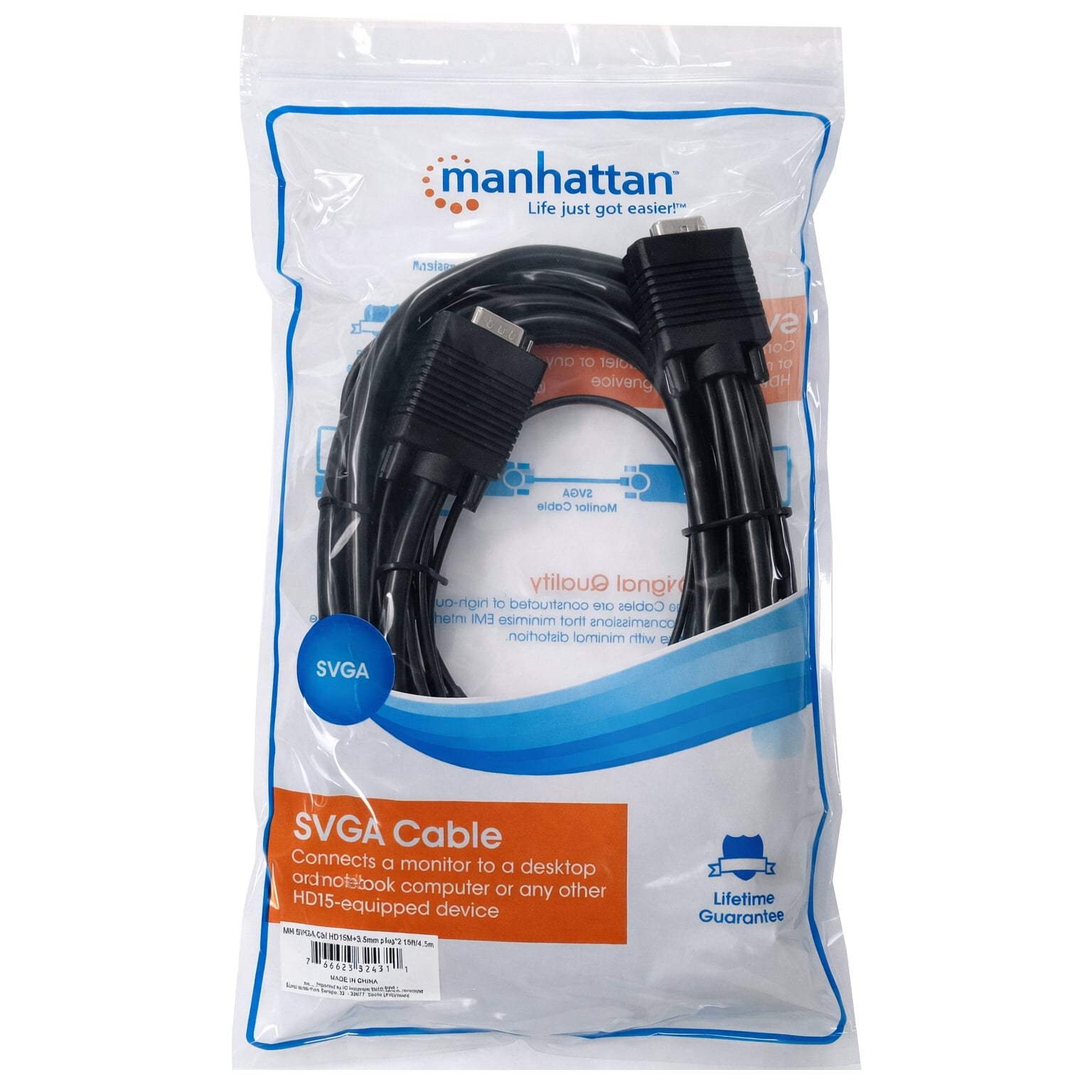 Cavo SVGA con Audio 4,5m - Manhattan ICOC SVGA-G-045