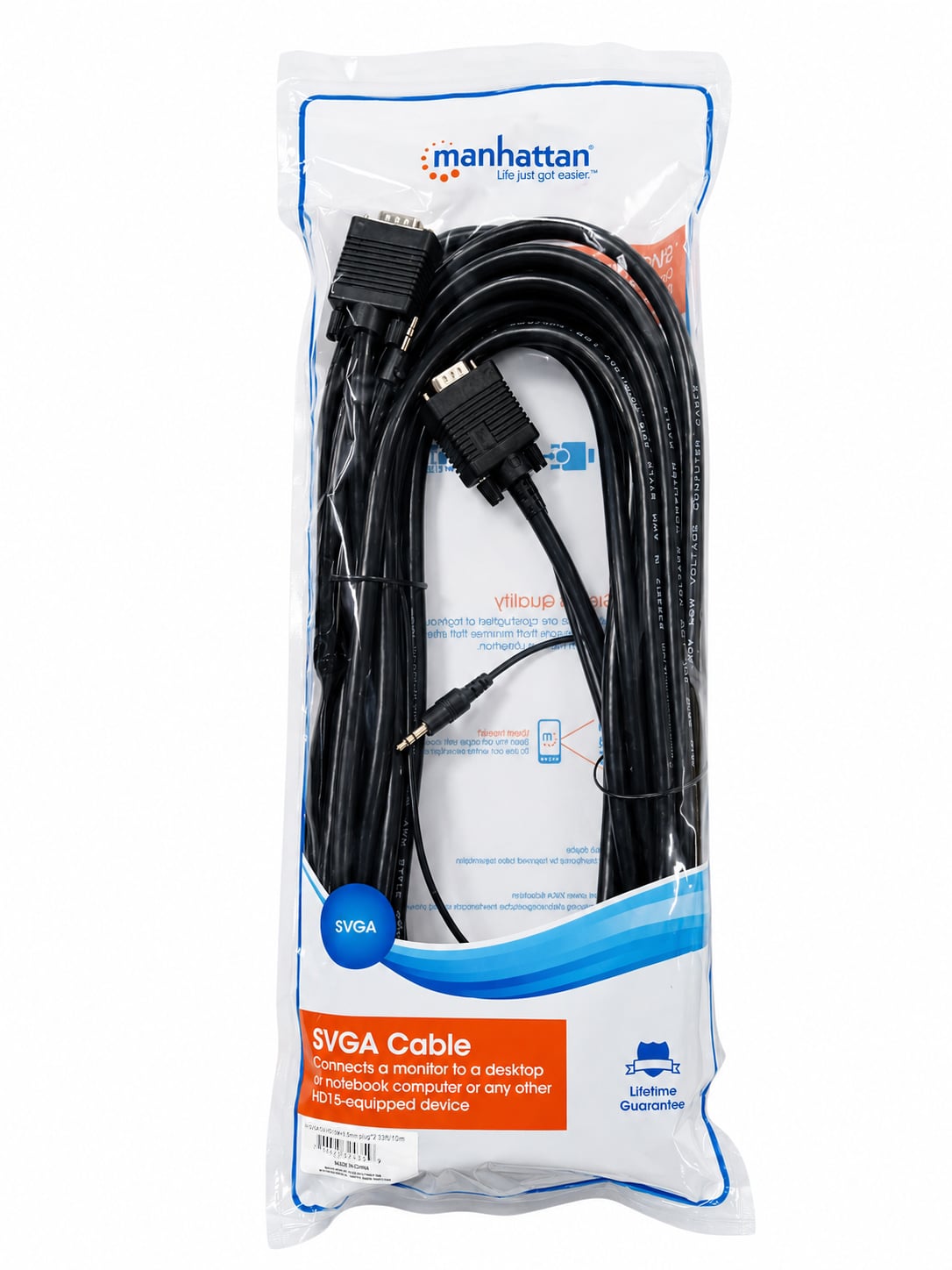 Cavo SVGA con Audio 10m - Manhattan ICOC SVGA-G-100
