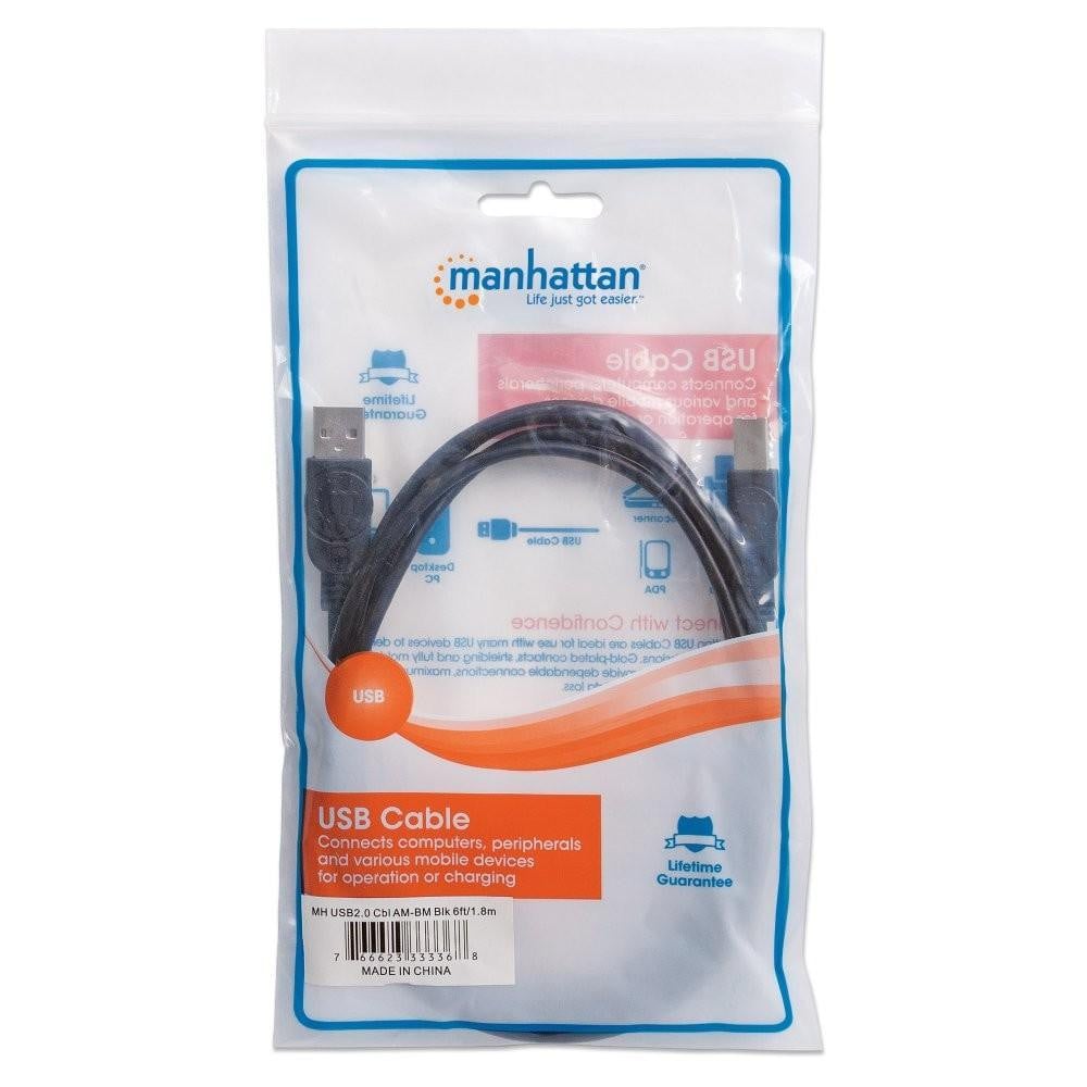Cavo USB 2.0 A maschio/A maschio 1,8m - Manhattan ICOC U-AA-18-U2