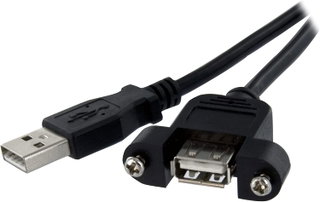 2.0 USB Cable Male/A Female from Panel 3 m - OEM ICOC U-AB- 030 -PNL