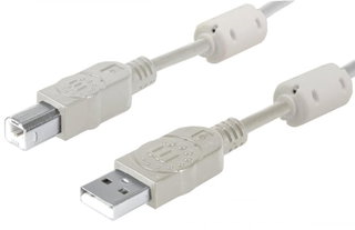 USB cable 2.0 A M / B M 1,8 m with Ferrite Double Grey Shielding - Manhattan IOC U-AB- 18 -U 2 -FER