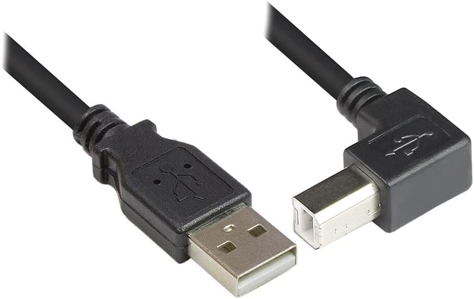 Cavo USB 2.0 A maschio/B maschio angolato 2m - Techly ICOC U-AB-20-ANG