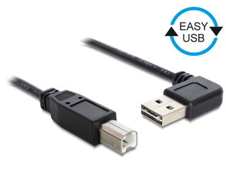 Cavo USB 2.0 Tipo A Angolato a Tipo B 0,5m - Delock ICOC U-AB-905-ANGRT