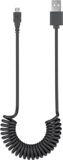 Cavo USB 2.0 Spiralato A maschio/Micro B 5 pin maschio 1m Nero - Goobay ICOC U-AB-SP3