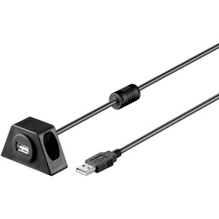 Prolunga USB 2.0 Fissabile con Viti 1,2m Nero - Goobay ICOC U2-AA-12-MNT