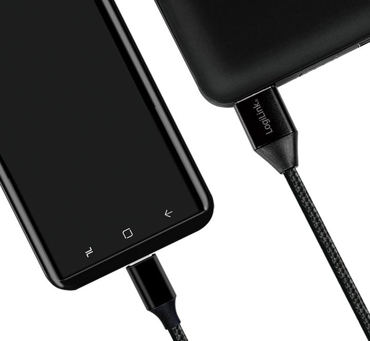 Cavo USB-C Maschio/USB-A Maschio 0,3m Nero - Logilink ICOC U2-AC-003B