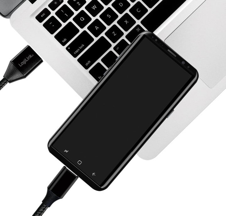 Cavo USB-C Maschio/USB-A Maschio 0,3m Nero - Logilink ICOC U2-AC-003B