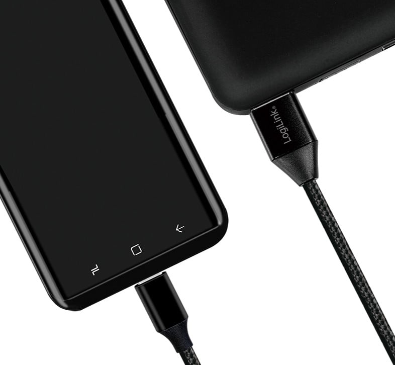 USB-C Male/USB-A Male 1 m Black - Logilink ICOC U 2 -AC- 010 B