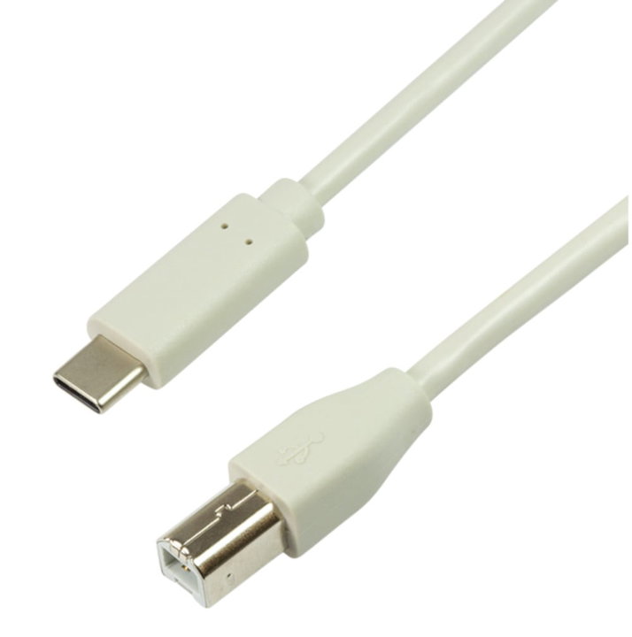 Cavo USB-C Maschio / USB-B Maschio 2m Grigio - Logilink ICOC U2-BC-020G