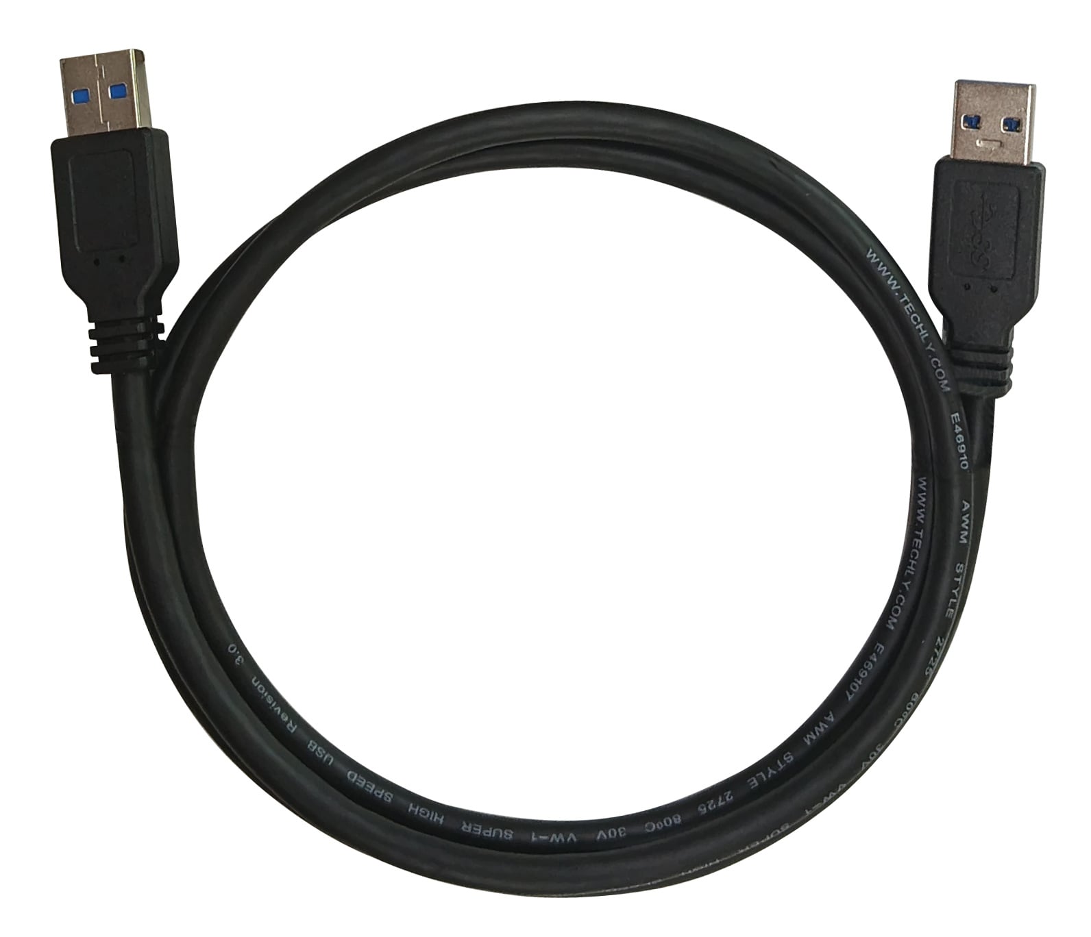 3.2 USB Cable A male/A male 1 m Black - Techly ICOC U 3 -AA- 010 -BKT