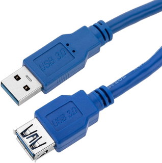 Cable Extension USB 3.2 A male/A female 1 m Blue - Techly ICOC U 3 -AA- 10 -EX