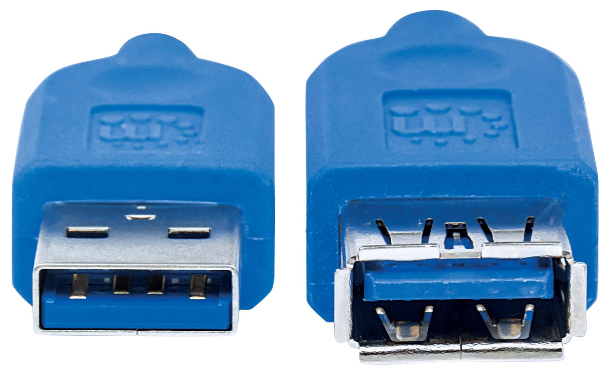 Cavo Prolunga USB 3.2 Gen 1 SuperSpeed A/A M/F 2m - Manhattan ICOC U3-AA-20-EXM