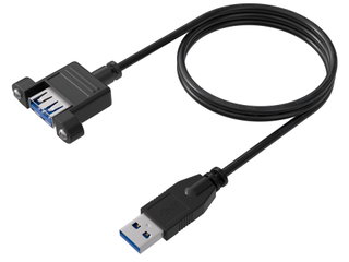 3.2 SuperSpeed USB Extension Cable A/A M/F from 1 Panel Black - OEM ICOC U 3 -AB- 010 -PNE