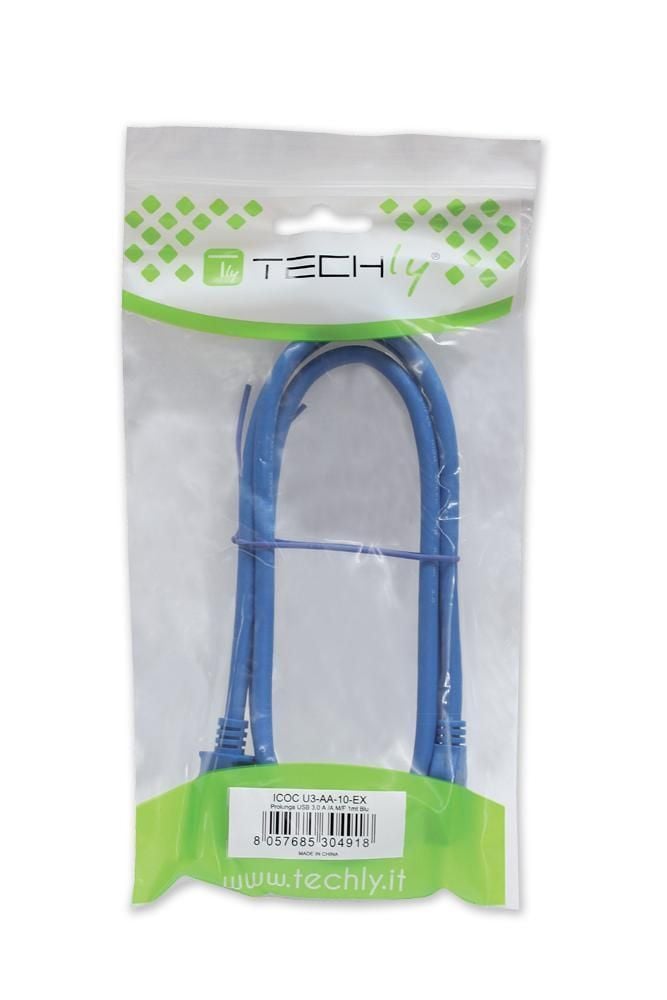Cavo USB 3.0 A maschio/B maschio 1m blu - Techly ICOC U3-AB-10-BL