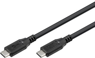Cavo USB-C 3.2 Gen1 Maschio/Maschio 1m Nero - Goobay ICOC U31-CC-010B