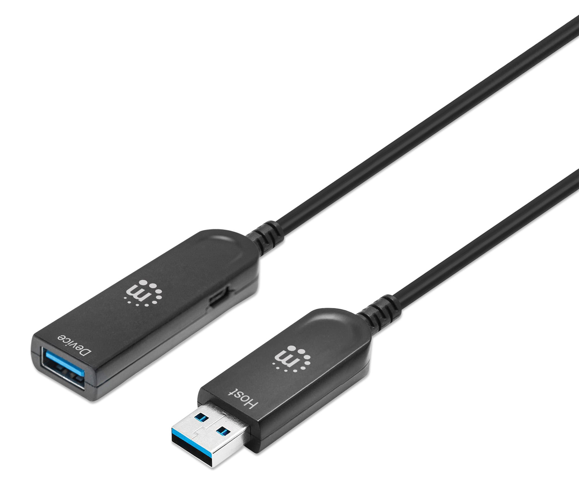 Cavo Ottico Attivo USB 3.2 Gen 2 SuperSpeed+ Active Optical Cable USB A M/F 10m - Manhattan ICOC U32AMF-HY-010MH